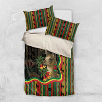 Bolivia Bedding Set The Llama With Kantuta Over Andean Patterns - Wonder Print Shop