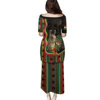 Bolivia Family Matching Puletasi and Hawaiian Shirt The Llama With Kantuta Over Andean Patterns - Wonder Print Shop