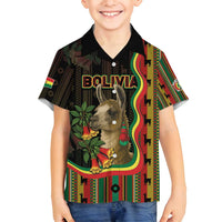 Bolivia Family Matching Puletasi and Hawaiian Shirt The Llama With Kantuta Over Andean Patterns - Wonder Print Shop