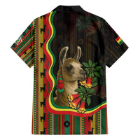 Bolivia Family Matching Tank Maxi Dress and Hawaiian Shirt The Llama With Kantuta Over Andean Patterns - Wonder Print Shop