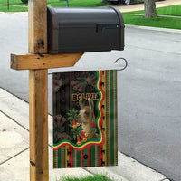 Bolivia Garden Flag The Llama With Kantuta Over Andean Patterns - Wonder Print Shop