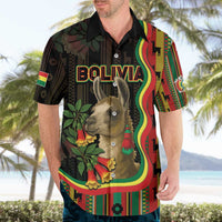 Bolivia Hawaiian Shirt The Llama With Kantuta Over Andean Patterns - Wonder Print Shop