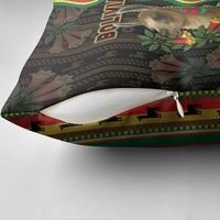 Bolivia Pillow Cover The Llama With Kantuta Over Andean Patterns - Wonder Print Shop