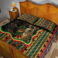 Bolivia Quilt Bed Set The Llama With Kantuta Over Andean Patterns - Wonder Print Shop