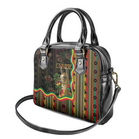 Bolivia Shoulder Handbag The Llama With Kantuta Over Andean Patterns - Wonder Print Shop