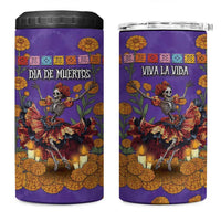 Day Of The Dead 4 in 1 Can Cooler Tumbler Viva La Vida - Wonder Print Shop