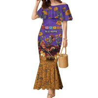 Day Of The Dead Family Matching Mermaid Dress and Hawaiian Shirt Viva La Vida - Wonder Print Shop