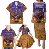 Day Of The Dead Family Matching Puletasi and Hawaiian Shirt Viva La Vida - Wonder Print Shop