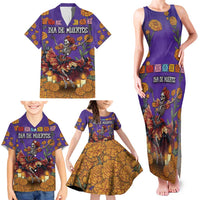 Day Of The Dead Family Matching Tank Maxi Dress and Hawaiian Shirt Viva La Vida - Wonder Print Shop