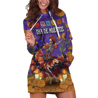 Day Of The Dead Hoodie Dress Viva La Vida - Wonder Print Shop