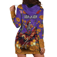 Day Of The Dead Hoodie Dress Viva La Vida - Wonder Print Shop