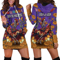 Day Of The Dead Hoodie Dress Viva La Vida - Wonder Print Shop