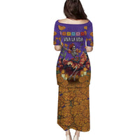 Day Of The Dead Puletasi Viva La Vida - Wonder Print Shop