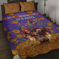 Day Of The Dead Quilt Bed Set Viva La Vida - Wonder Print Shop