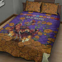 Day Of The Dead Quilt Bed Set Viva La Vida - Wonder Print Shop