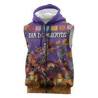 Day Of The Dead Sleeveless Zip Hoodie Viva La Vida - Wonder Print Shop