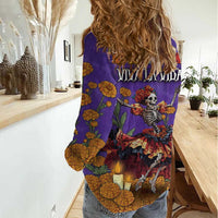 Day Of The Dead Women Casual Shirt Viva La Vida - Wonder Print Shop