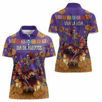 Day Of The Dead Women Polo Shirt Viva La Vida - Wonder Print Shop
