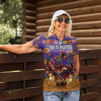 Day Of The Dead Women Polo Shirt Viva La Vida - Wonder Print Shop