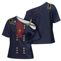 George Armstrong Custer Cross Shoulder Shirt Soldier Costume - Wonder Print Shop