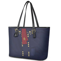 George Armstrong Custer Leather Tote Bag Soldier Costume - Wonder Print Shop