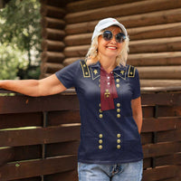 George Armstrong Custer Women Polo Shirt Soldier Costume - Wonder Print Shop
