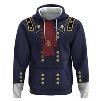 George Armstrong Custer Zip Hoodie Soldier Costume - Wonder Print Shop