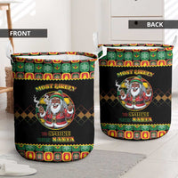 Jamaica Christmas Laundry Basket Most Likely To Smoke With Santa - Wonder Print Shop
