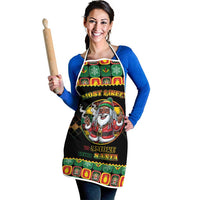 Jamaica Christmas Apron Most Likely To Smoke With Santa - Wonder Print Shop