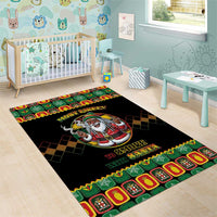 Jamaica Christmas Area Rug Most Likely To Smoke With Santa - Wonder Print Shop