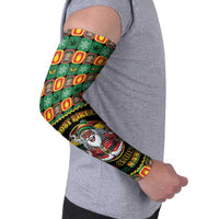 Jamaica Christmas Arm Sleeves Most Likely To Smoke With Santa - Wonder Print Shop