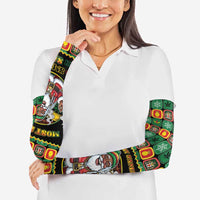 Jamaica Christmas Arm Sleeves Most Likely To Smoke With Santa - Wonder Print Shop