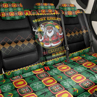 Jamaica Christmas Back Car Seat Cover Most Likely To Smoke With Santa - Wonder Print Shop