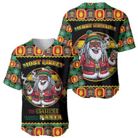 Jamaica Christmas Baseball Jersey Most Likely To Smoke With Santa - Wonder Print Shop