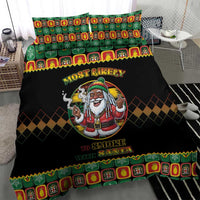 Jamaica Christmas Bedding Set Most Likely To Smoke With Santa - Wonder Print Shop
