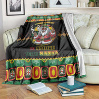 Jamaica Christmas Blanket Most Likely To Smoke With Santa - Wonder Print Shop