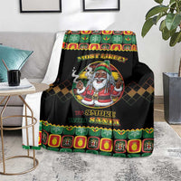 Jamaica Christmas Blanket Most Likely To Smoke With Santa - Wonder Print Shop