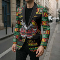 Jamaica Christmas Blazer Most Likely To Smoke With Santa - Wonder Print Shop