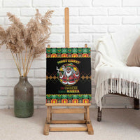 Jamaica Christmas Canvas Wall Art Most Likely To Smoke With Santa - Wonder Print Shop