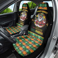 Jamaica Christmas Car Seat Cover Most Likely To Smoke With Santa - Wonder Print Shop