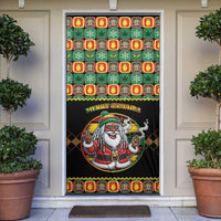 Jamaica Christmas Door Cover Most Likely To Smoke With Santa - Wonder Print Shop