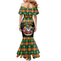 Jamaica Christmas Family Matching Mermaid Dress and Hawaiian Shirt Most Likely To Smoke With Santa - Wonder Print Shop