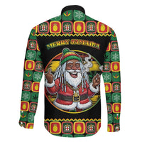 Jamaica Christmas Family Matching Short Sleeve Bodycon Dress and Hawaiian Shirt Most Likely To Smoke With Santa - Wonder Print Shop