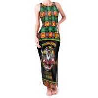 Jamaica Christmas Family Matching Tank Maxi Dress and Hawaiian Shirt Most Likely To Smoke With Santa - Wonder Print Shop