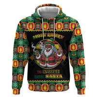 Jamaica Christmas Hoodie Most Likely To Smoke With Santa - Wonder Print Shop