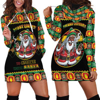 Jamaica Christmas Hoodie Dress Most Likely To Smoke With Santa - Wonder Print Shop