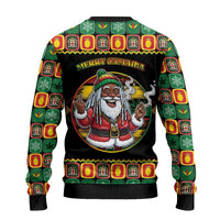 Jamaica Christmas Ugly Christmas Sweater Most Likely To Smoke With Santa - Wonder Print Shop
