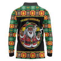 Jamaica Christmas Long Sleeve Polo Shirt Most Likely To Smoke With Santa - Wonder Print Shop