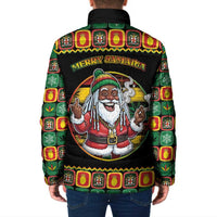 Jamaica Christmas Padded Jacket Most Likely To Smoke With Santa - Wonder Print Shop