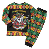 Jamaica Christmas Pajama Set Most Likely To Smoke With Santa - Wonder Print Shop